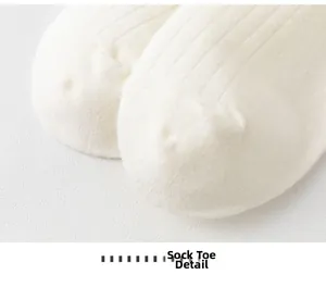 Detailed macro view of the seamless toe stitching and ribbed knit fabric of cotton socks