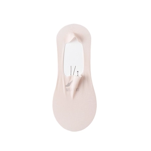 Calcetines invisibles de seda de hielo para mujer con silicona antideslizante beige