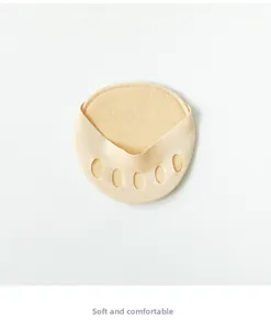 Knitted five-hole forefoot pads for high heels with thick cushioning for comfort