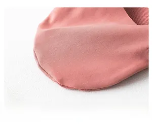 Macro view of smooth pink no-show sock toe with durable seamless stitching detail