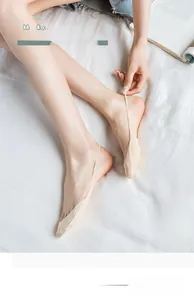 Detail of nude invisible boat socks featuring elastic heel strap for non-slip grip