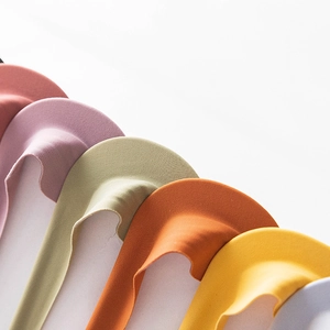 Colorful seamless low-cut liner socks in Morandi tones with non-slip silicone grip