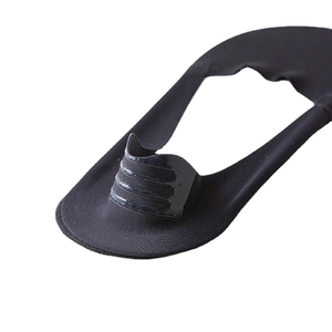 Women's black ice silk invisible socks with non-slip silicone strips and seamless design