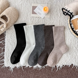Set di 5 paia di calze premaman in lana spessa in colori neutri su peluche soffice