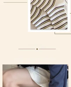 Detailed knit texture of vintage striped cotton socks with cozy fabric close-up