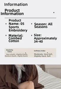 Detailed size chart and specifications for embroidered cotton striped athletic socks