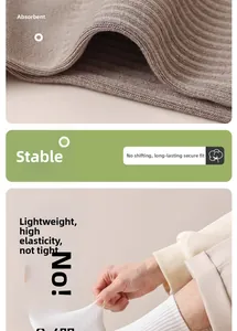 Détails de chaussettes business en coton avec haute élasticité et texture côtelée respirante