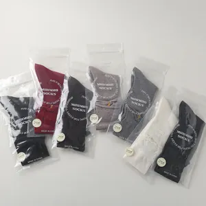 Lot de six paires de chaussettes en laine antibactériennes 7A avec sacs zippés