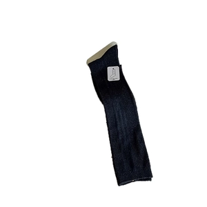 Classic black ribbed knee-high socks for women in a slim fit college style for autumn