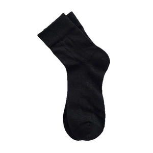 Ballet style white heart mesh socks paired with black leather shoes for summer wear