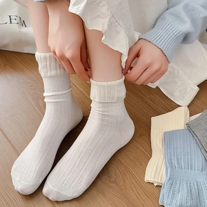 Chaussettes résille respirantes de style japonais pour femmes en diverses couleurs douces