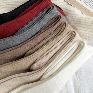 Detailed close-up of ribbed texture and multiple color options for knit cashmere socks