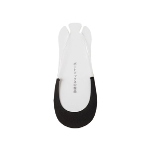 Black invisible forefoot liner socks for high heels with non-slip silicone and thin design