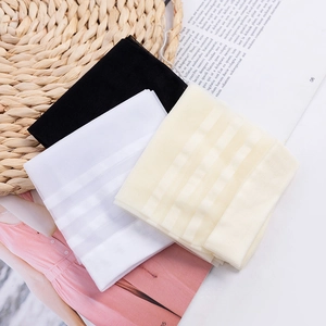 Three pairs of ultra-thin breathable mesh stockings in black, white, and beige colors