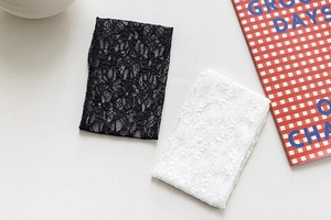 Close-up of intricate floral lace texture on delicate Mary Jane style sheer mesh socks