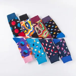 Lot de 8 paires de chaussettes homme avec motifs géométriques, pois et camouflage colorés