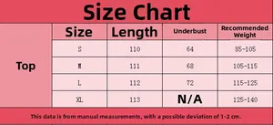Size chart for leopard print lace dress showing S to XL measurements and weight guide