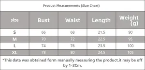 Detailed product size chart for mesh embroidered lingerie set showing S to XL measurements