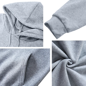 Grey Blessed Auntie hoodie featuring drawstring neckline and ribbed cuffs in a detailed view