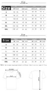 Detailed size chart for women's short sleeve floral t-shirt ranging from S to 3XL