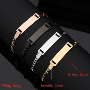 Detailed view of adjustable stainless steel bar bracelets in gold, silver, rose gold and black
