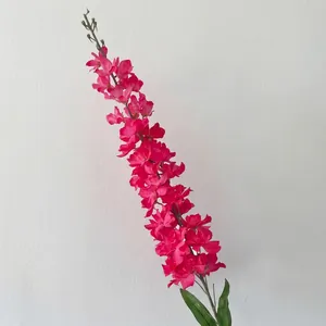 Long stem magenta artificial silk flowers for wedding decor and home floral arrangements