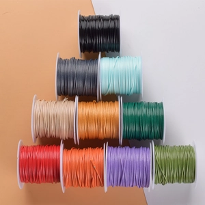 10 rolls of 1.0mm colorful waxed polyester cord set for DIY jewelry making and weaving