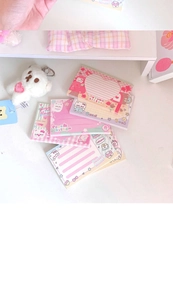 Cute kitten themed sticky notes set in various pastel styles for student stationery