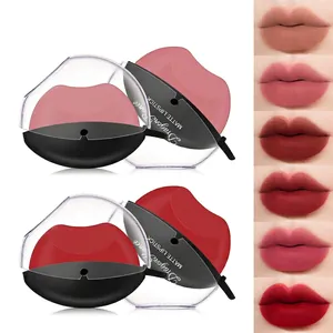 Lazy Velvet Matte Lipstick Creative Lip Shaped Long Lasting Waterproof Non Fading Smooth Lip Makeup For Women