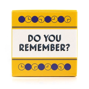 Macro detail of the Truth Or Dare yellow box featuring Do You Remember text and clock