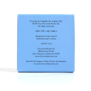 Back view of Truth or Dare card game box showing ISBN details and publishing info