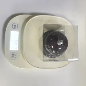 Weight measurement of 99.3g for the black Ring for Coffee metal call bell in packaging