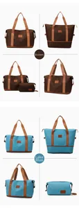 Detail of the expandable bottom zipper on the waterproof travel bag for extra storage