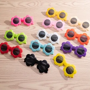 Lunettes de soleil fleur pour enfants en 11 couleurs avec protection UV