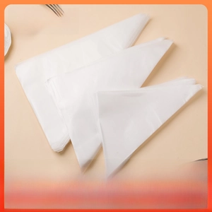 Three sizes of disposable plastic piping bags with non-slip texture for cake decorating