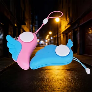 Angel Wing Shape Personal Safety Alarm Portable Self Defense Siren Plastic For Women Kids Elderly Emergency Alert