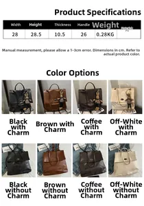 Detailed chart of oil wax leather backpack dimensions and multiple color options