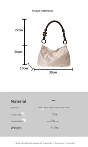 Size guide for fabric tote bag showing dimensions 30x20x10cm and 22cm handle height