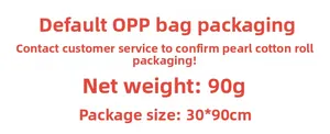 Specifications for floral wall stickers: 90g weight, 30x90cm size, and OPP bag packaging