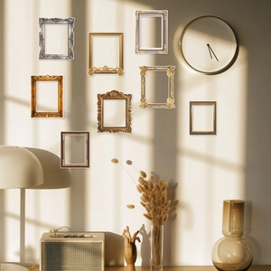 Set of 7 vintage European style picture frame wall stickers for home decor