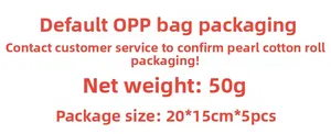 Technical specifications for 5-piece EPE foam rods set with net weight of 50g