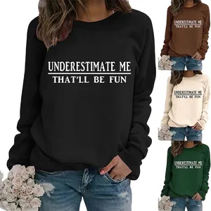 Completo Da Donna Felpa Con Stampa Lettere Girocollo Manica Lunga E Pantaloncini Di Jeans Distressed Streetwear Casual Misto Cotone