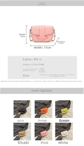 Tableau des tailles et dimensions du sac à main bandoulière avec perles chic