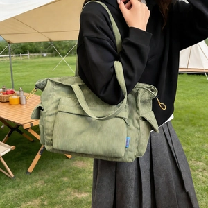 Grande Borsa Tote In Velluto A Coste Multitasche Borsa A Spalla Da Donna Casual Minimalista Urbana Da Lavoro