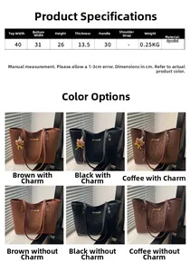 Tableau des tailles et variantes du sac cabas léopard avec dimensions détaillées