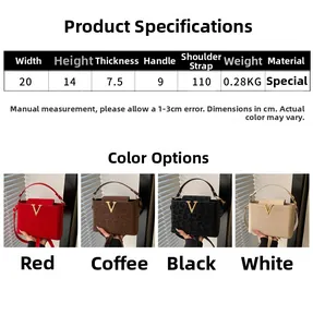 Detailed size chart and multi-color product display for leopard print crossbody bag