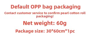 Detail specifications showing 30x60cm product size and 60g net weight in OPP bag packaging