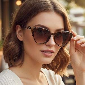 Vintage Cat Eye Sunglasses UV400 Protection Metal PC Frame Fashion Outdoor Eyewear Universal