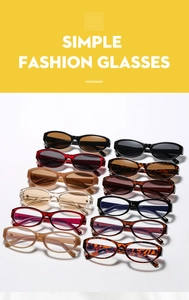 Collection of vintage oval cat eye sunglasses in various frame colors for daily style