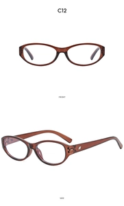 Detailed front and side view of oval tortoiseshell sunglasses with metal accents